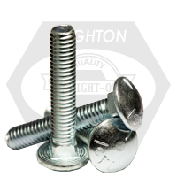 7/16"-14 x 3 3/4" Carriage Bolts, Grade 5, Coarse, Zinc Cr+3, Fully Threaded, Qty 275