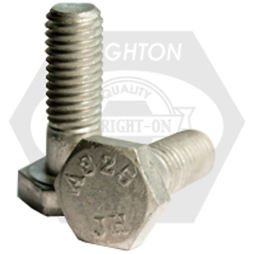 1"-8 x 5" A325 Type 1 Heavy Hex Structural Bolt Hdg, Partially Threaded, Qty 140 1"-8 x 5" A325 Type 1 Heavy Hex Structural Bolt Hdg, Partially Threaded, Qty 140