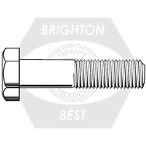 7/8"-9 x 3 1/2" A490 Type 1 Heavy Hex Structural Bolt Plain, Partially Threaded, Qty 75