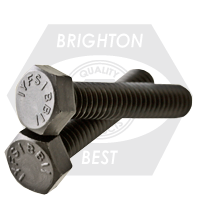 3/4"-10 x 7" Grade 5 Hex Tap Bolts Plain Finish, Medium Carbon Steel, Fully Threaded, Qty 5