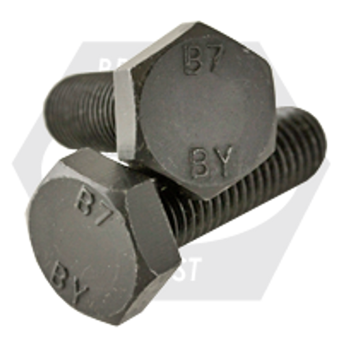 3/4"-10 x 8" A193 Grde B7 Heavy Hex Head Cap Screws, Plain Finish, Partially Threaded, Qty 35