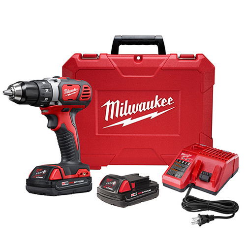 Milwaukee 2606-22CT M18 Compact 1/2 in. Drill Driver Kit w/ Compact Batteries