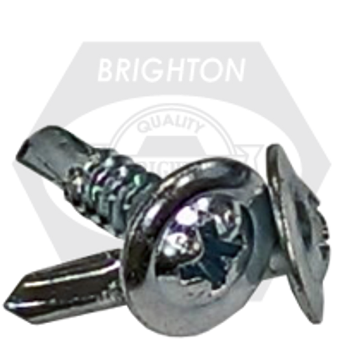 #8-18 x 1 1/4" Indent Hwh Unslot,#2 Point Bsd Proferred Self Drilling Screws, Zinc Cr+3, Qty 5000