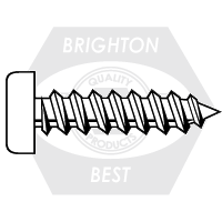 #9 x 2 1/4" Flat Head Square Particle Board Screws Plain, Hardened, Qty 2500