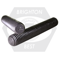 1 1/8"-8 x 7 1/2" B7 Stud Plain (End To End), Qty 20