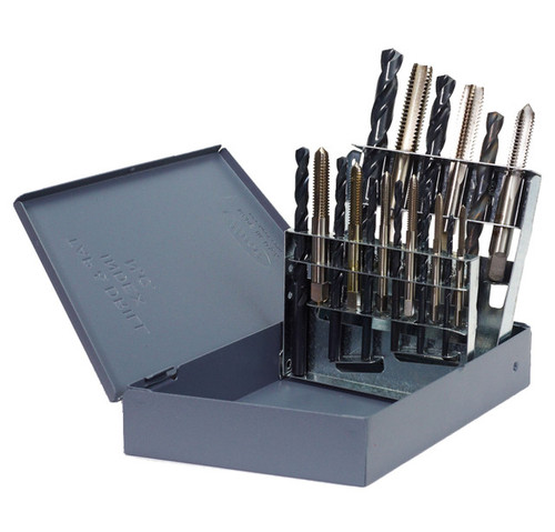 19 Pc. Tap & Drill Set HSS Tap & Drill Set, Qty 1