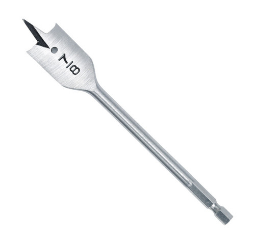 1" x 6" Spade Bit 1/4" Hex Shank Spade Bit, Qty 1