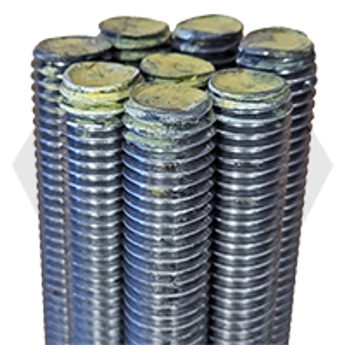 7/8"-9 x 6' F1554 Grade 55 S1 Threaded Rod, Plain (U.S.A.), Qty 4