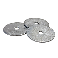 1/4"X1 1/4" Fender Washers, HDG Hot-Dipped Galvanized, (Approx 1170 pcs), Qty 25 lbs