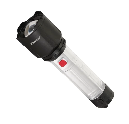 1,000 Lumen Rechargable Flashlight With Focus Beam And Lante Flash & Work Lights (Battery Included), Qty 5