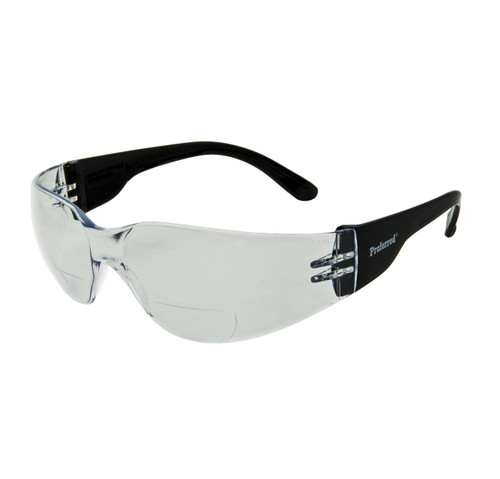Proferred 100 Clear Bifocal +1.5D Lens As Safety Glasses Ansi Z87.1 Compliant, Qty 12