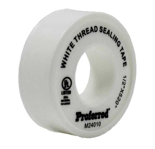 1/2In x 520In, 0.075mm (3.0Mil) Proferred Thread Sealing Tape, Qty 50