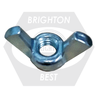 M3-0.50 Metric Wing Nut, Zinc Cr+3, Qty 1000