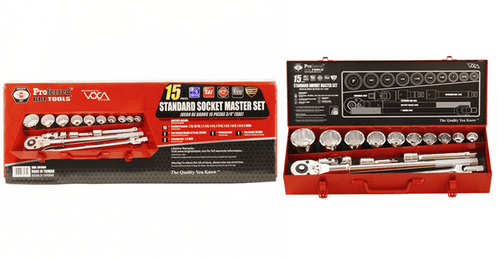 3/4" Drive 15 Piece (SAE) SAE Proferred Socket Master Set, Qty 1