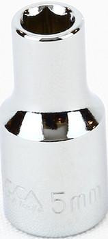 8 mm Standard 6 Point 1/4" Drive Metric Socket, Qty 1