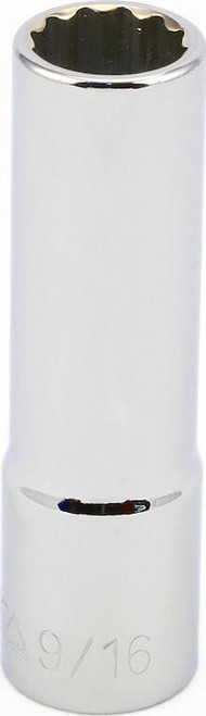 5/16" Deep 12 Point 1/2" Drive SAE Socket, Qty 1