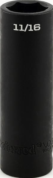 7/16" Deep Impact 6 Point Impact 1/2" Drive SAE Socket, Qty 1