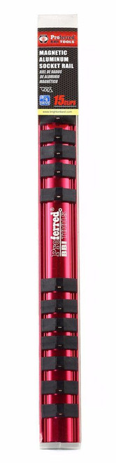 1/4" Drive 12" Magnetic Aluminum Socket Rail, Qty 1