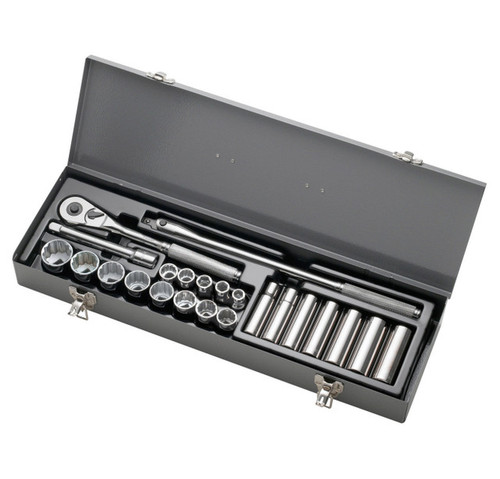 1/2" Drive 23 Piece SAE (Arm 15 - 517A) USA Socket Master Set, Qty 1