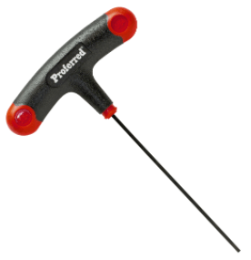 1/4" x 6.5" Proferred T-Handle Hex Key, Qty 1