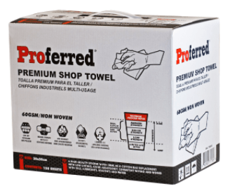 Dirteeze Lax 60 Dry Wipe - Lax60B150 Lax 60 Industrial Low Lint Rag Replacement Box 30 x 50Cm - 150 Sheets, Qty 4