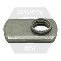 3/8"-16 Spot Weld Nut, Single Tab, Qty 1500