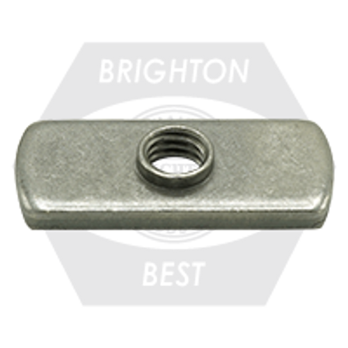 1/4"-20 Spot Weld Nut, Double Tab, XL, Qty 2000