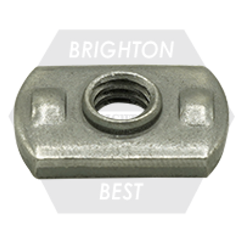 #8-32 Spot Weld Nut, Dual Rib Projection, Qty 5000