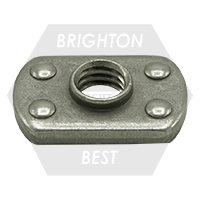 5/16"-18 Spot Weld Nut, 4 Projections, Qty 1700