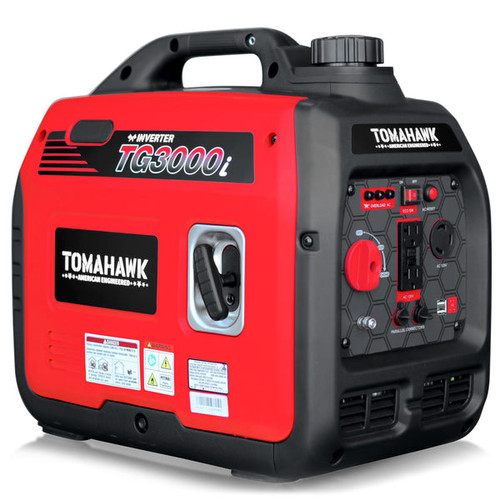 Tomahawk TG3000i 3300 Watt Inverter Gas Power Portable Generator Tomahawk TG3000i 3300 Watt Inverter Gas Power Portable Generator