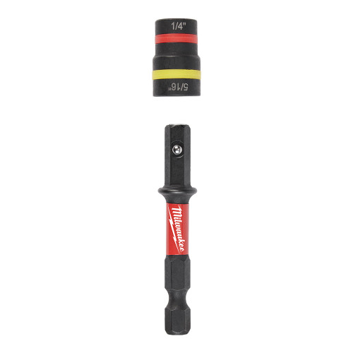 Milwaukee 49-66-4742 SHOCKWAVE Impact Duty 1/4" and 5/16" x 2-1/4" QUIK-CLEAR 2-in-1 Magnetic Nut Driver BULK 25