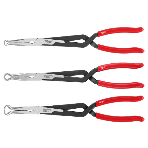 Milwaukee 48-22-6563 3PC Long Reach Hose Grip Pliers Set Milwaukee 48-22-6563 3PC Long Reach Hose Grip Pliers Set