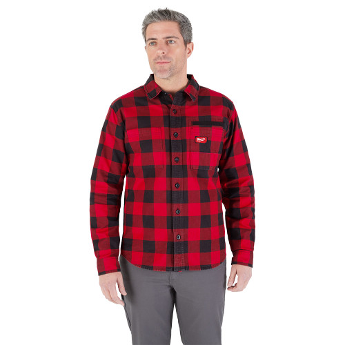 Milwaukee M551R-XL GRIDIRON Flannel Shirt - Red XL