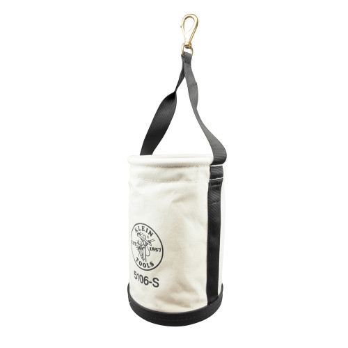 Klein Tools 5106S Straight Wall Bucket with Swivel Snap Hook