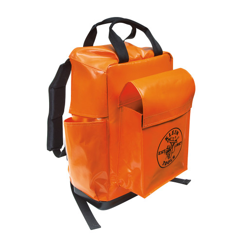 Klein Tools 5185ORA Tool Bag Backpack, 18-Inch, Orange