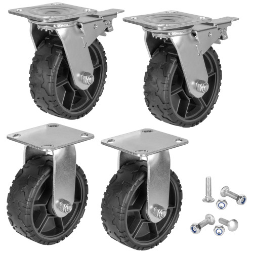 Klein Tools 54850MB MODboxUtility Cart Caster Replacement Wheel Set, 6-Inch