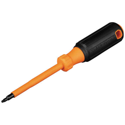 Klein Tools 6884INS Insulated Screwdriver, #1 Square, 4-Inch Round Shank