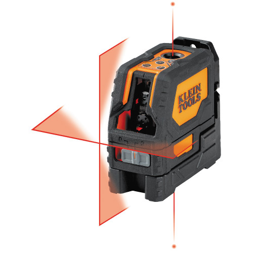 Klein Tools 93LCLS Laser Level, Self-Leveling Red Cross-Line Level and Red Plumb Spot