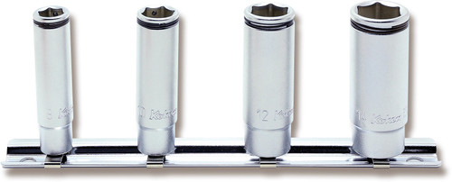 Ko-ken RS2350M/4 1/4 Sq. Dr. Deep NUT GRIP Socket Set 8-14mm - 4 pieces