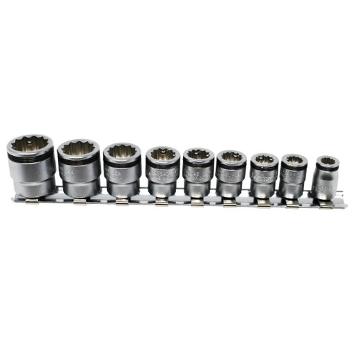 Ko-ken RS2455AS/9 1/4 Sq. Dr. 12 point NUT GRIP Socket Set 7/32 - 9/16 - 9 pieces