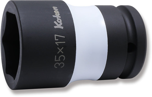 Ko-ken PW6P-35X17 3/4 Sq. Dr. Rear Wheel Nut Socket 35 x 17mm Hex x Square 75mm Color coded