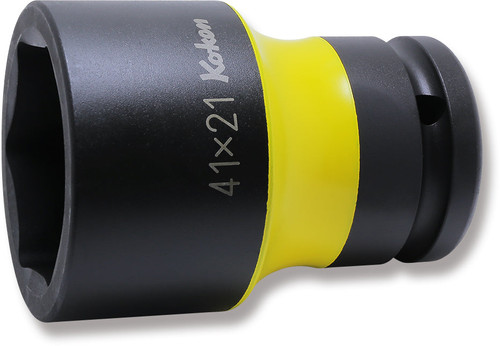 Ko-ken PW6P-41X21 3/4 Sq. Dr. Rear Wheel Nut Socket 41 x 21mm Hex x Square 80mm Color coded