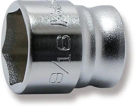 Ko-ken 3400AZ-9/16 3/8" Square Drive 6-Point SAE Z-Series Socket in 9/16"