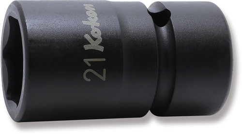 Ko-ken NV14400-21 1/2 Sq. Dr. Socket 21mm 6 point 54mm Sleeve Drive