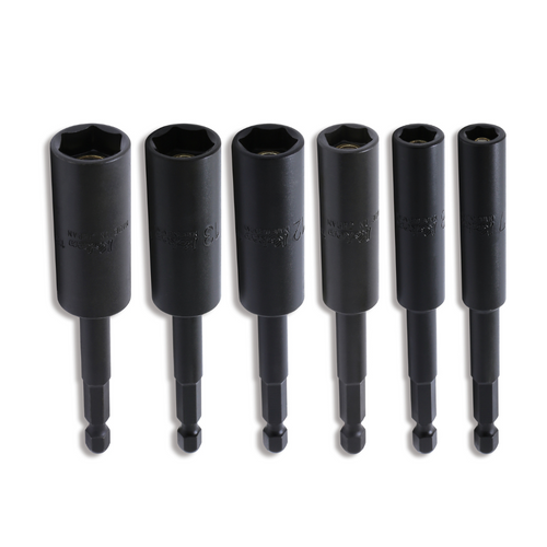 Ko-ken KB-115G.100/6 Sliding Magnet Metric Nut Setter Set 100mm Lengths - 115G.100/6