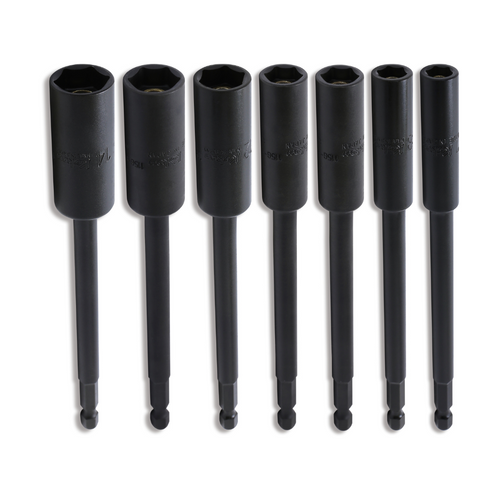 Ko-ken KB-115G.150/7 Sliding Magnet Metric Nut Setter Set 150mm Lengths - 115G.150/7