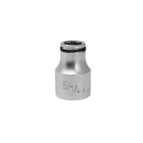 Ko-ken 3450A-5/16 3/8 Sq. Dr. SAE Nut Grip Chrome Socket in 5/16