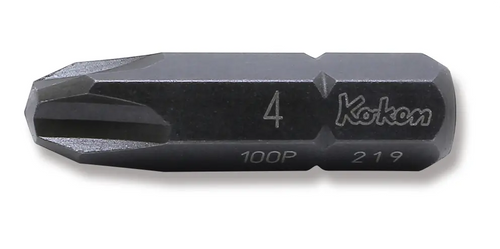 Ko-ken 100P.32-4 5/16 Hex Dr. Bit PH4 Length 32mm