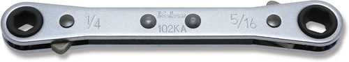 Ko-ken 102KA-1/4X5/16 Ratcheting Ring Wrench 1/4x9/32 6 point Length 108mm Reversible