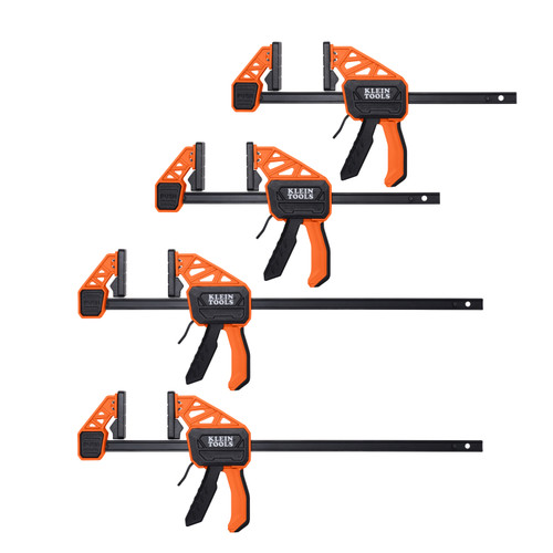 Klein Tools 47552 Speed-Klamp 6-Inch and 12-Inch, 150-Pound, 4-Pack